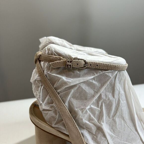 Sam Edelman Women’s 9.5 Cappuccino Suede Kia Strappy Block Heel Sandals - Picture 5 of 9